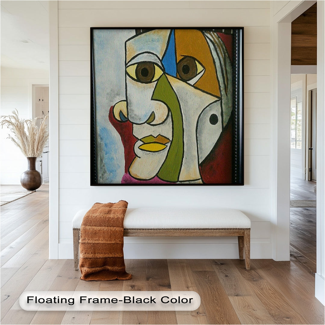 Fragmented Persona – Geometric Abstract Picasso Oil Painting