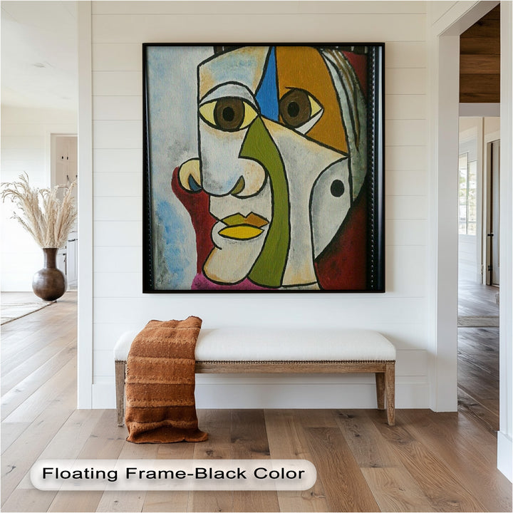 Fragmented Persona – Geometric Abstract Picasso Oil Painting