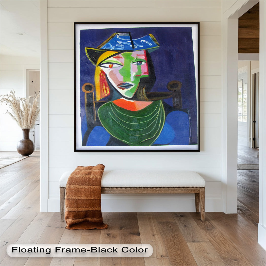 Woman in a Blue Hat – Picasso Oil Painting
