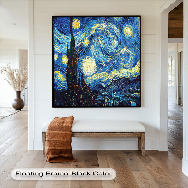 The Starry Night by Vincent van Gogh – Post-Impressionist Oil Painting