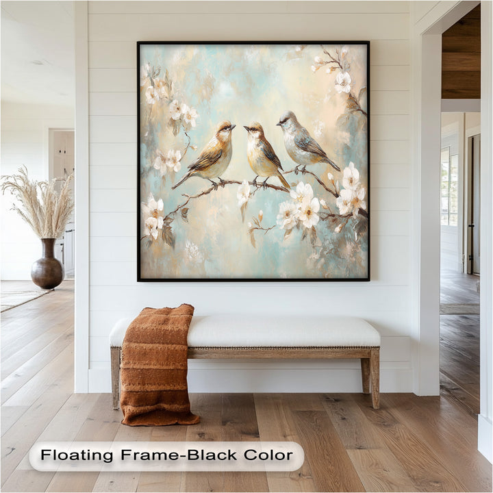 Springtime Songbirds – Animal Oil Painting