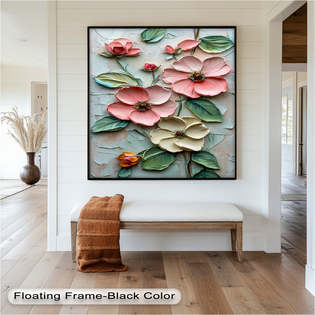Petal Whispers – Floral Elegance Flower Oil Painting
