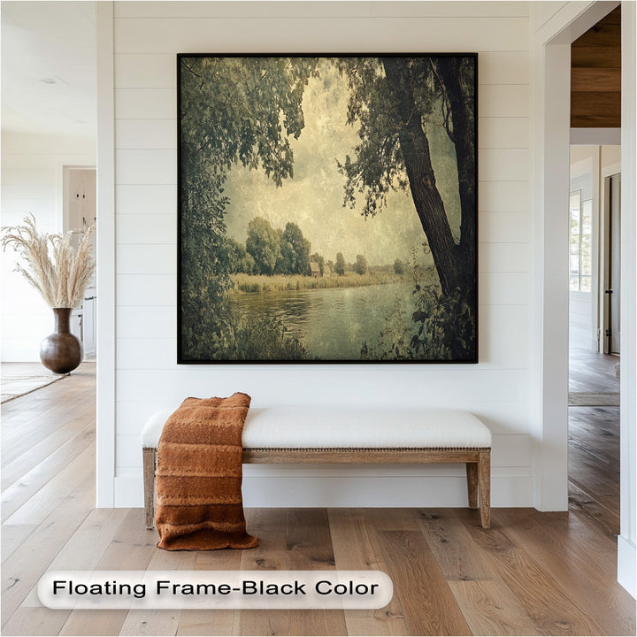 Riverbank Landscape – Countryside Oil Paintings