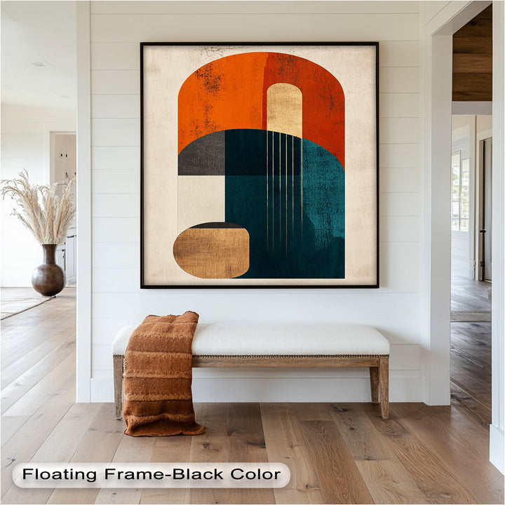 Modern Resonance – Abstract Geometric Oil Painting
