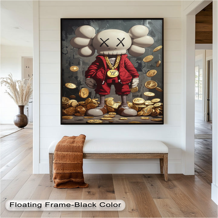 Luxury Drop – KAWS Companion Oil Painting
