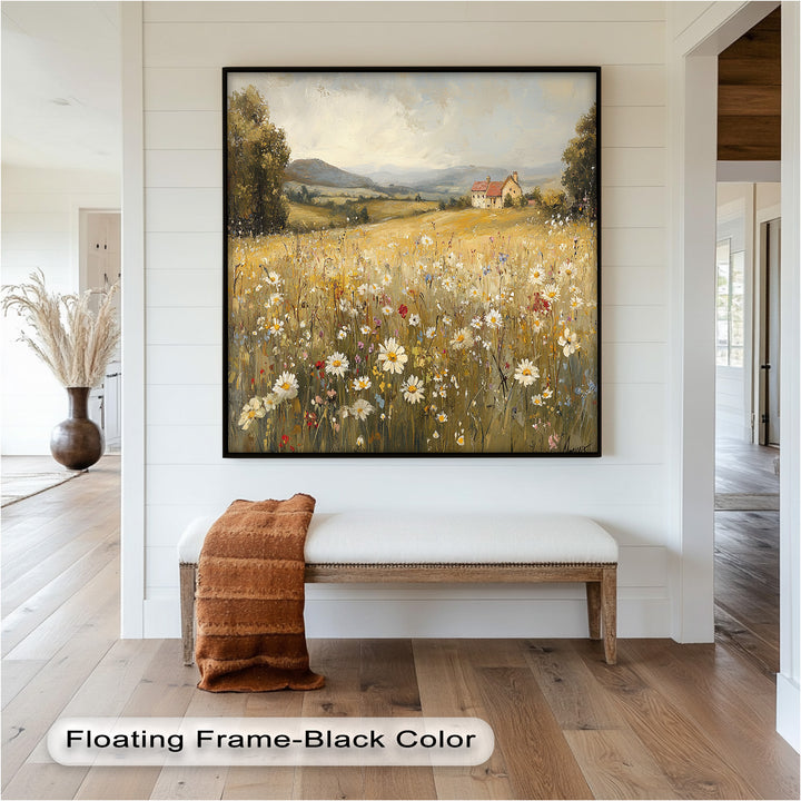 Countryside Bloom – Floral Oil Painting