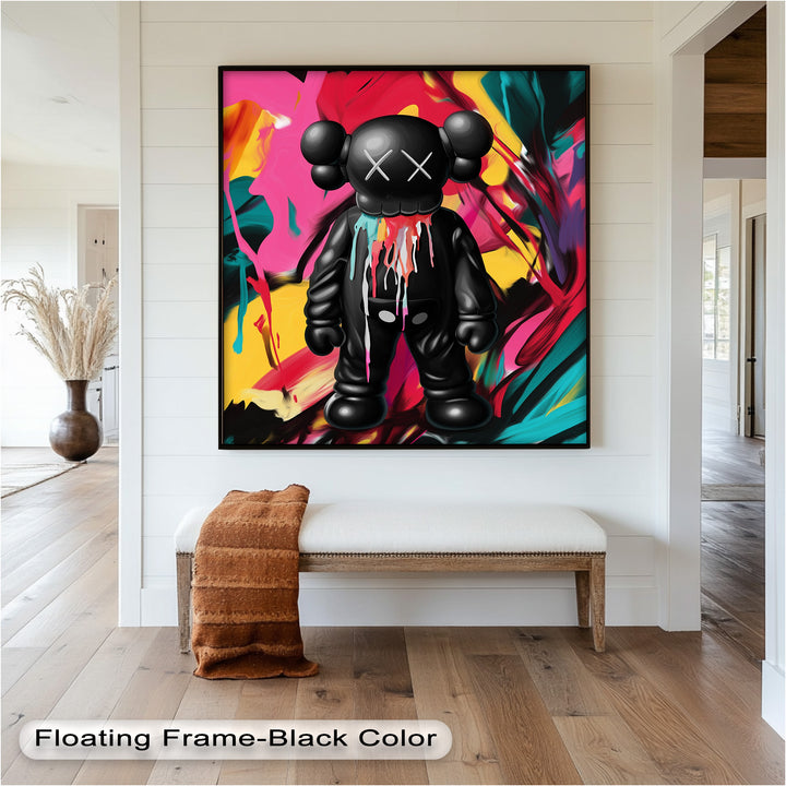 Meltdown Companion – Color Splash KAWS Oil Painting