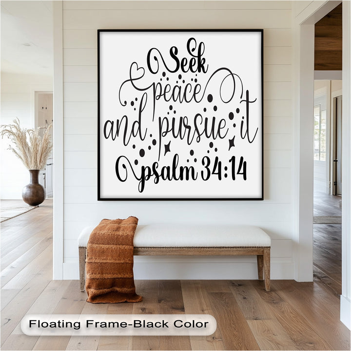 Seek Peace and Pursue It – Psalm 34:14 Bible Oil Paintings