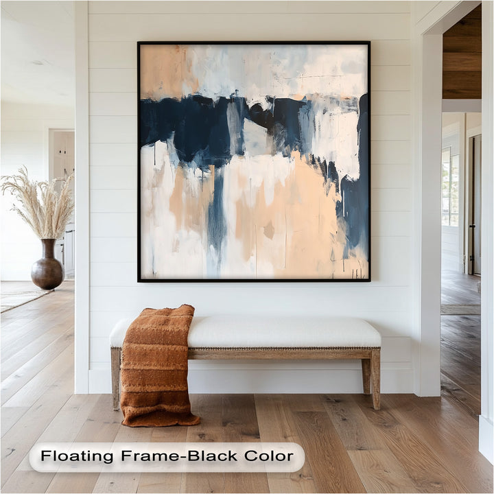 Desert Horizon – Minimalist Abstract Oil Painting