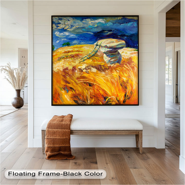 Golden Harvest – Impressionist Oil Painting