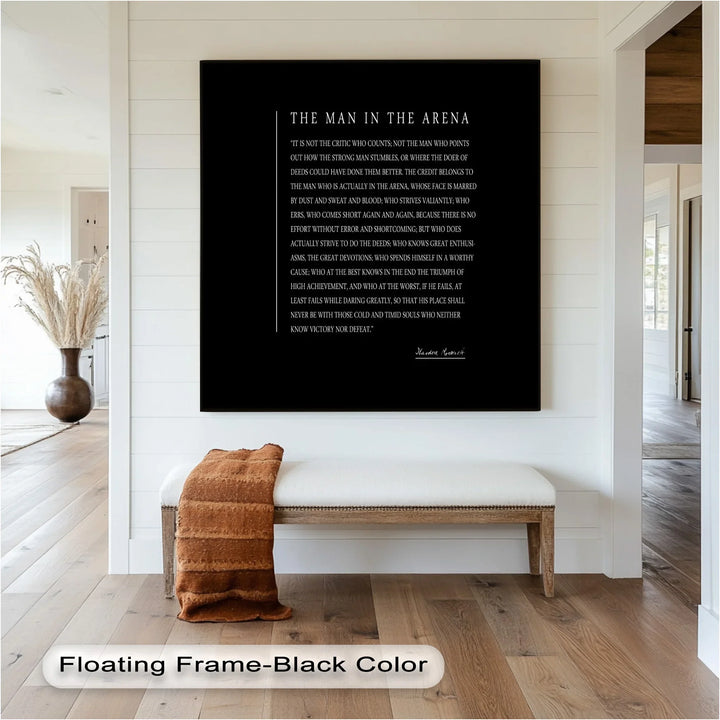 The Man in the Arena – Inspirational Quote Oil Painting - MyPhotoStation