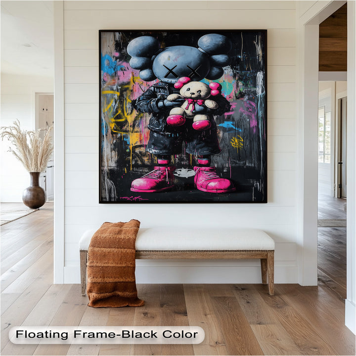 Embrace the Chaos – KAWS Oil Painting