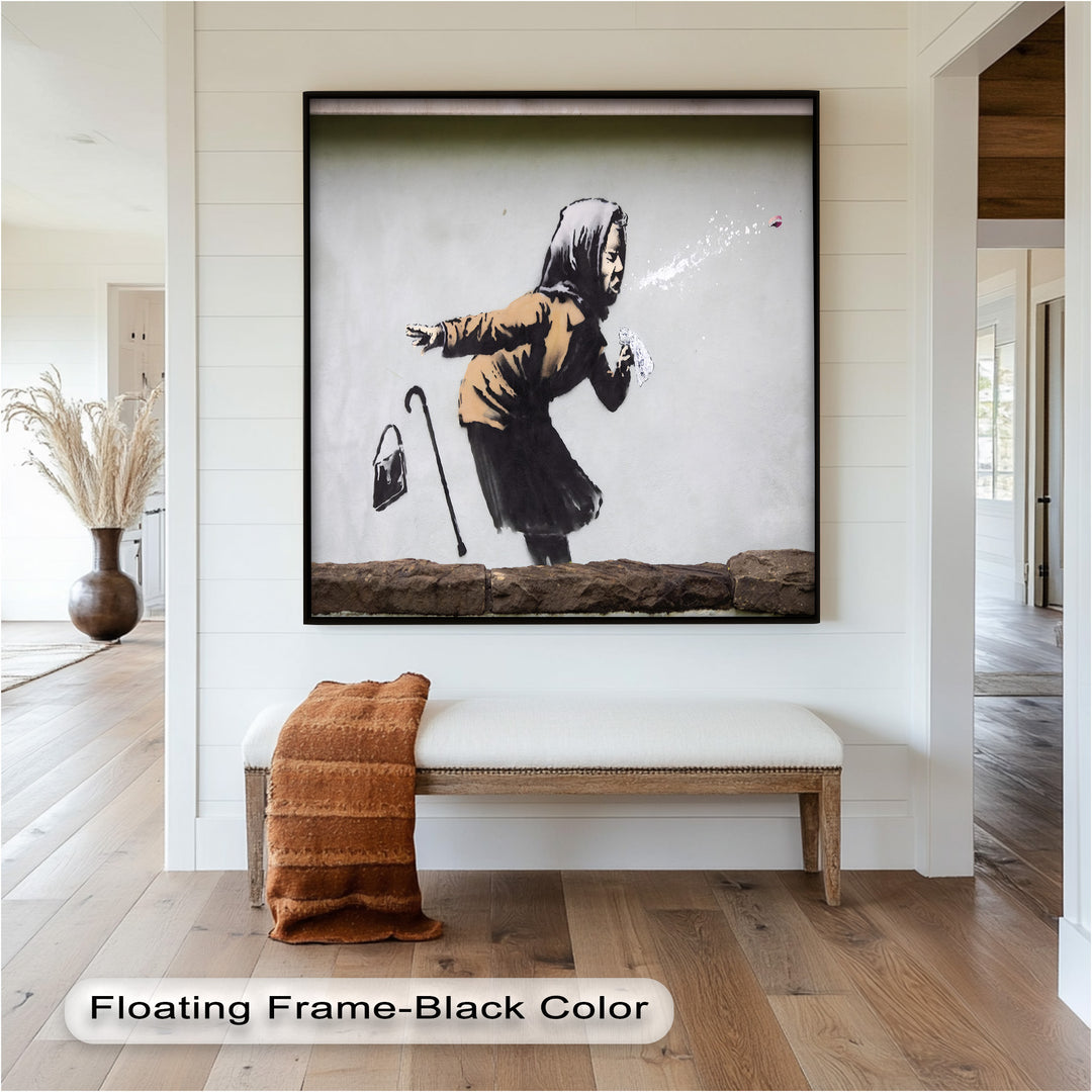 The Power of a Sneeze – Banksy Oil Painting