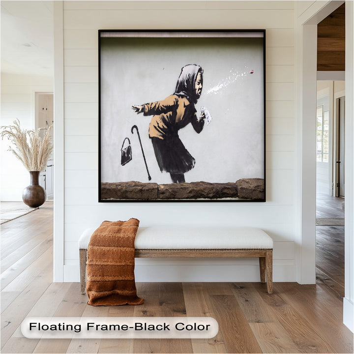 The Power of a Sneeze – Banksy Oil Painting