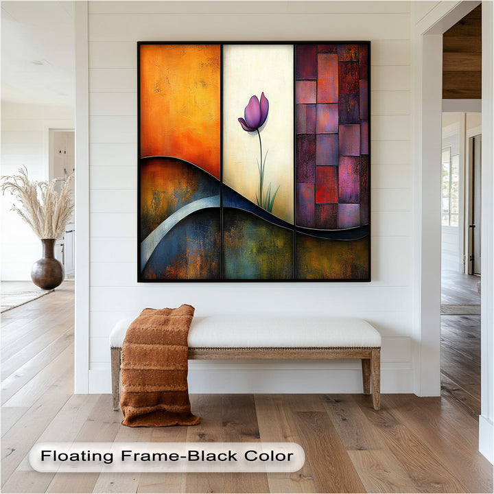 Tulip Dreams Abstract – Floral Modern Oil Painting