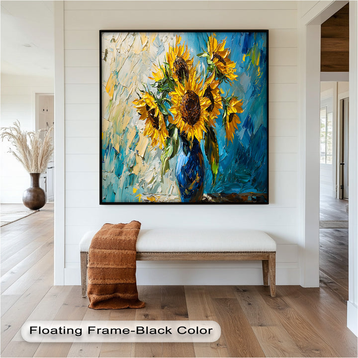 Sunflower Bouquet – Botanical Oil Painting