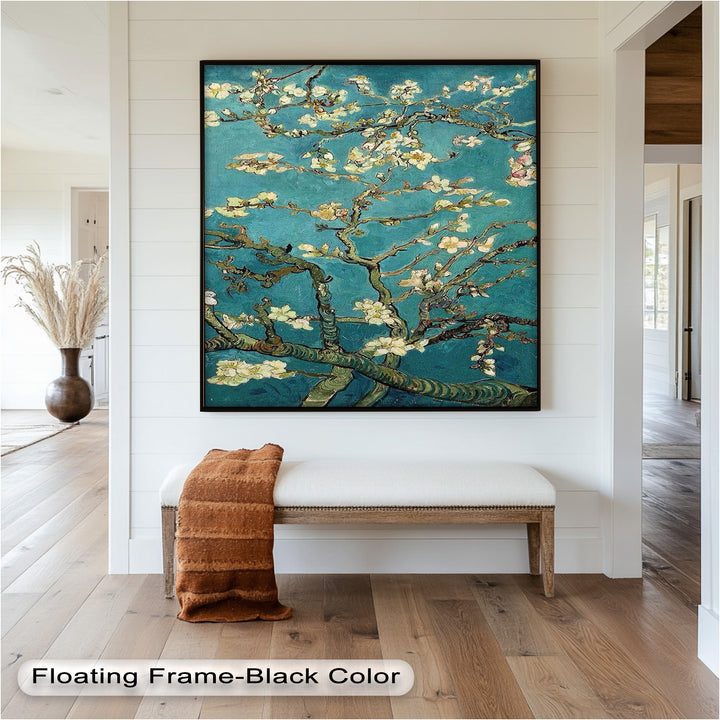 Spring Reverie – Blooming Almond Branches Flower Oil Painting