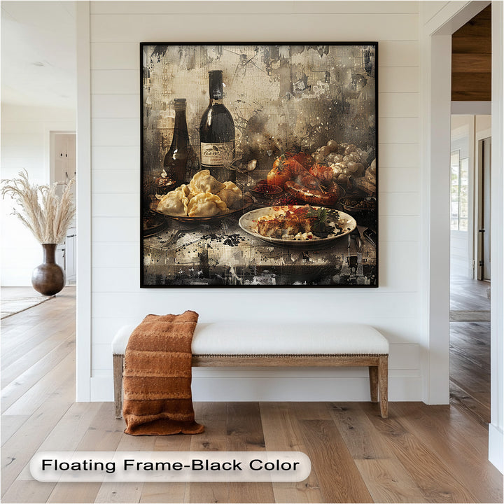 Rustic Feast – Vintage Culinary Still Life Food Painting