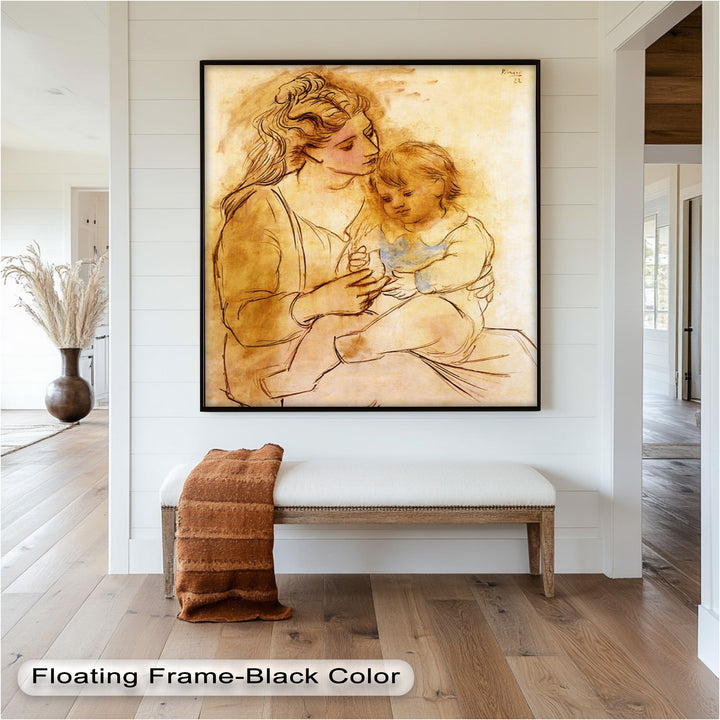 Tender Affection – Mother and Child Picasso Oil Painting