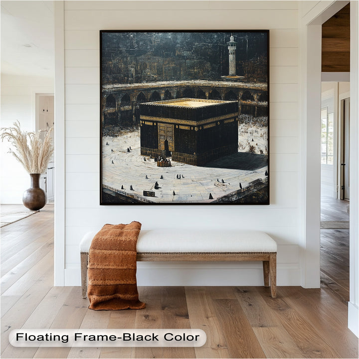 Kaaba Mecca Wall Art – Religious Oil Painting