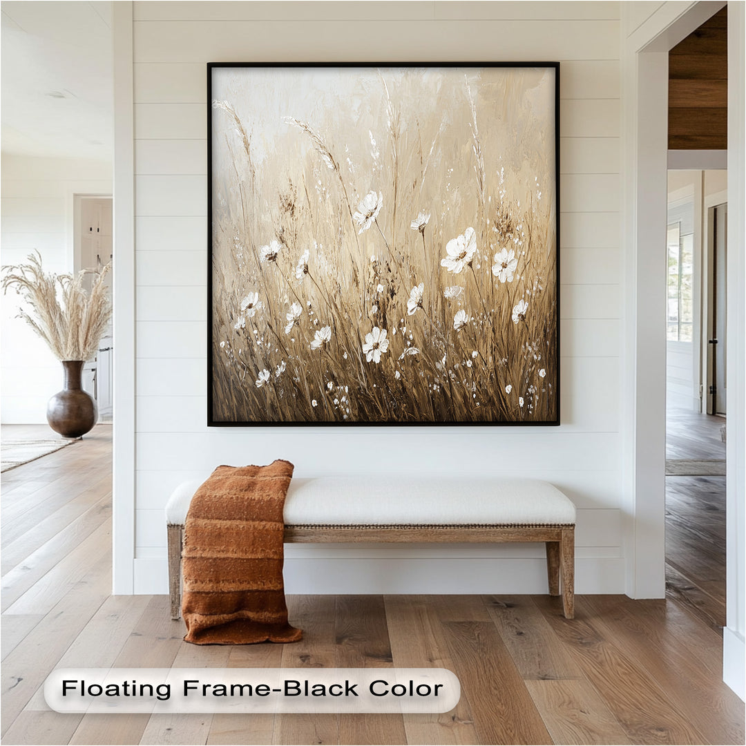 Whispers of Wheat – Floral Oil Painting