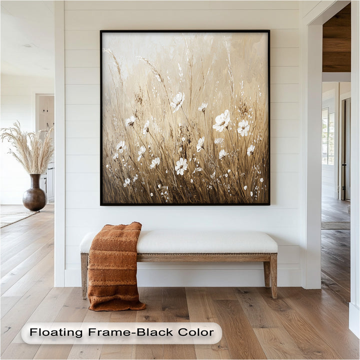 Whispers of Wheat – Floral Oil Painting
