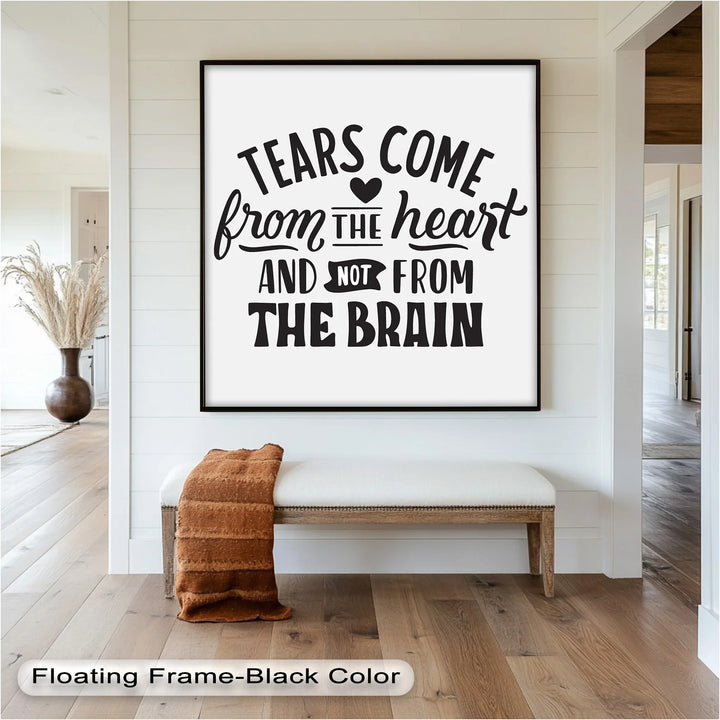 Tears Come from the Heart – Monochrome Oil Painting - MyPhotoStation