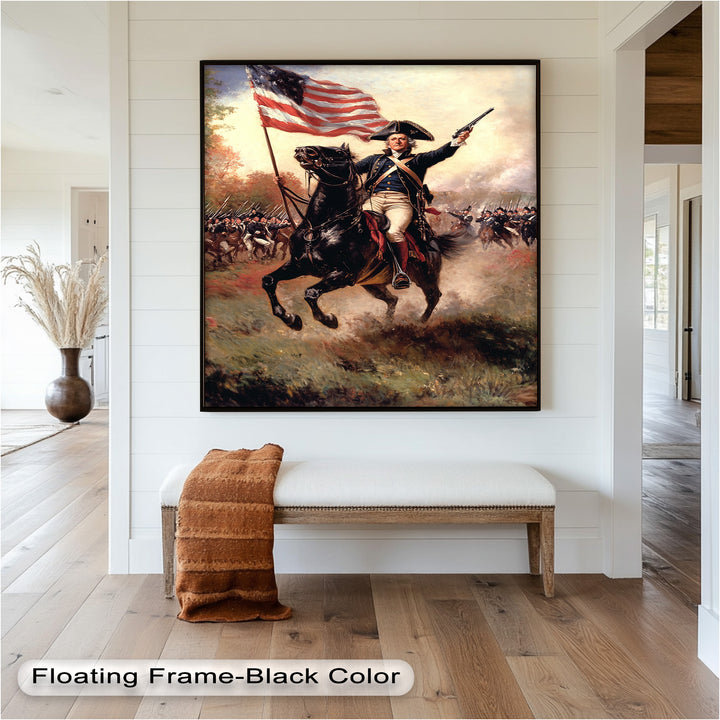 Ride of the Republic – Patriotic Commander Oil Painting
