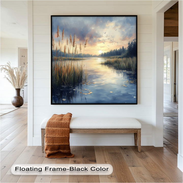 Lake Sunrise – Landscape Oil Painting