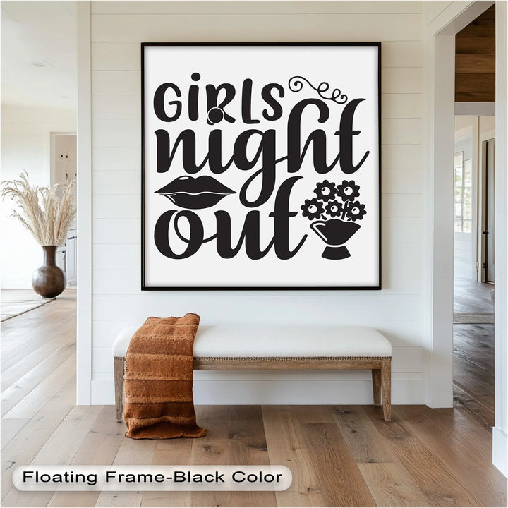 Girls Night Out – Typography Oil Painting - MyPhotoStation