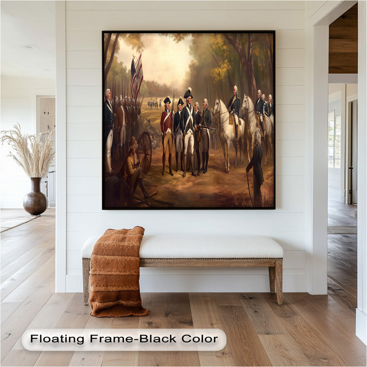 Command and Honor – Revolutionary Army Oil Painting