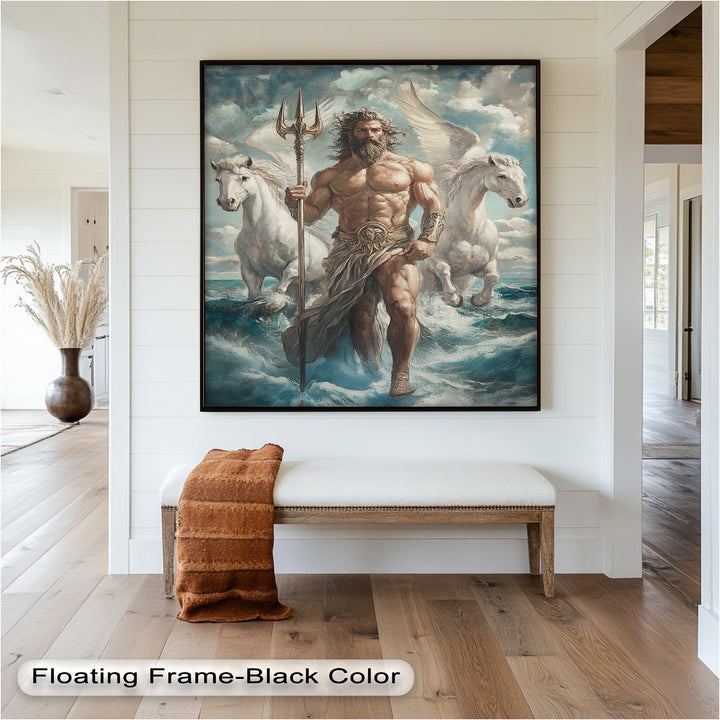 Lord of the Waves – Mythic Sea God Oil Painting