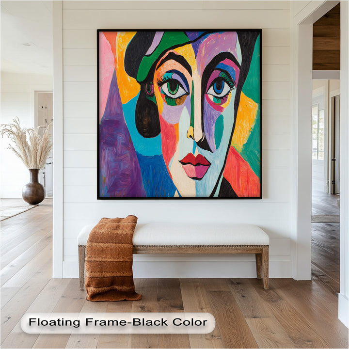 Frauenporträt Ölgemälde – Fauvistische expressionistische Kunst