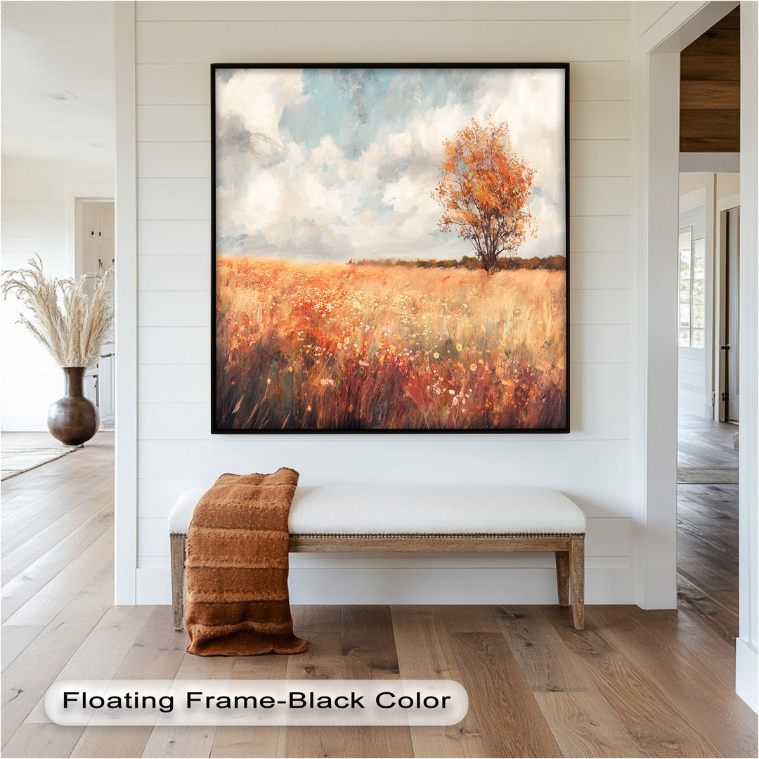Vintage Autumn Fall – Landscape Oil Painting