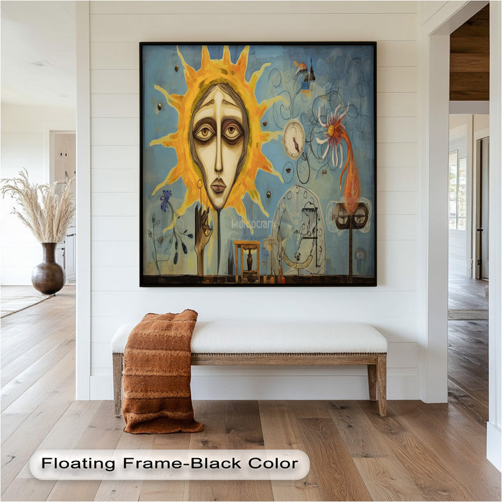 Solar Reverie – Surreal Dreamscape Picasso Oil Painting