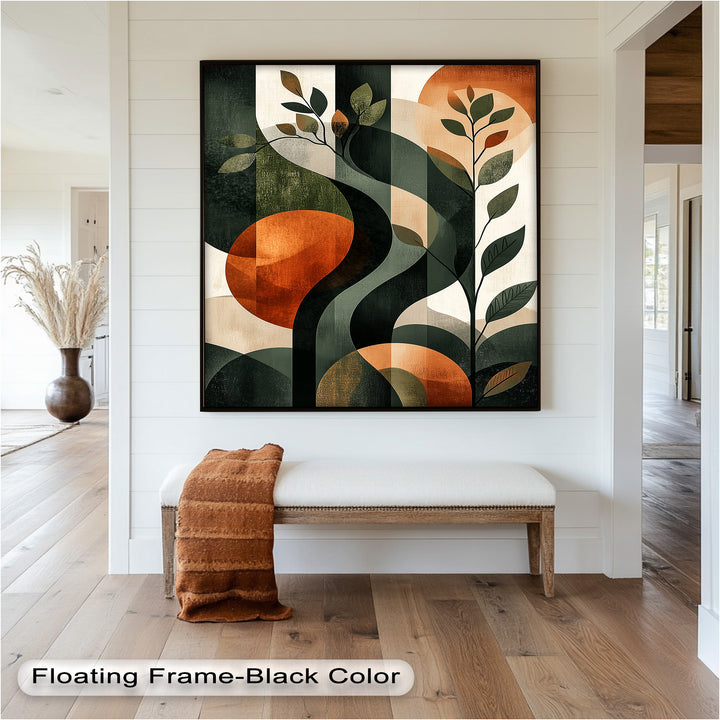 Twilight Grove – Abstract Botanical Oil Painting
