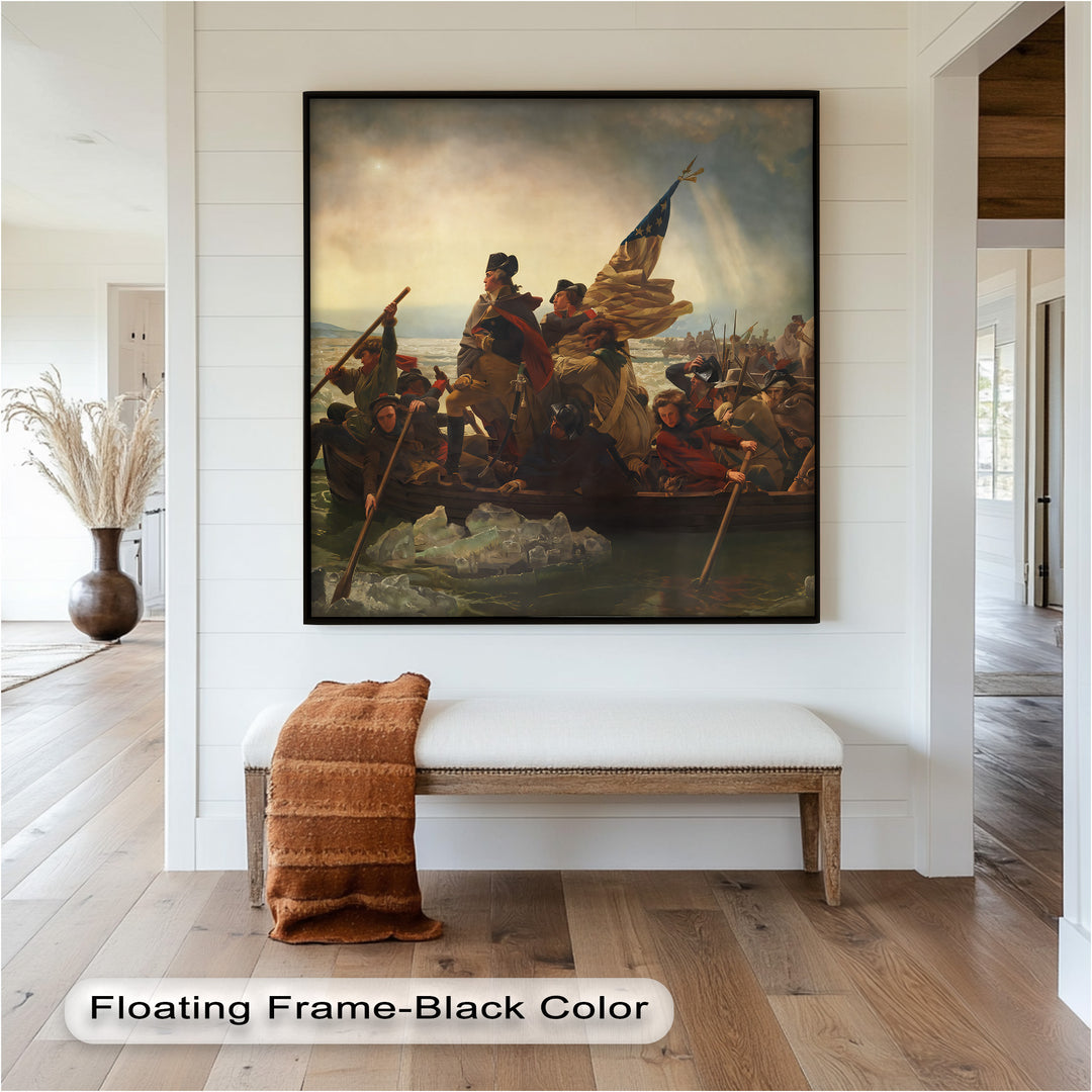 Washington's Crossing – Patriotisches Ölgemälde der Amerikanischen Revolution