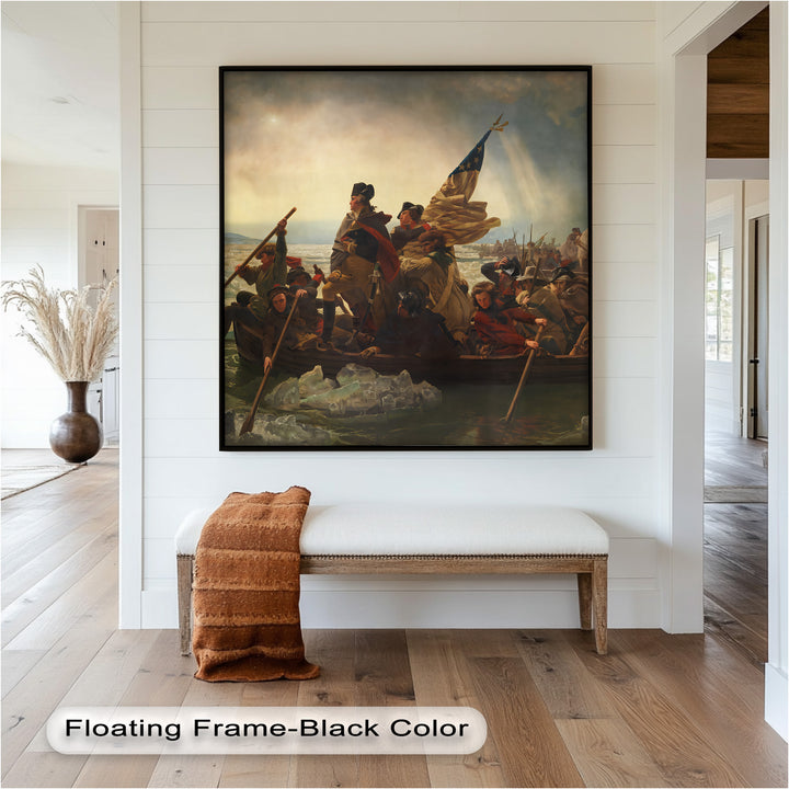 Washington's Crossing – Patriotisches Ölgemälde der Amerikanischen Revolution