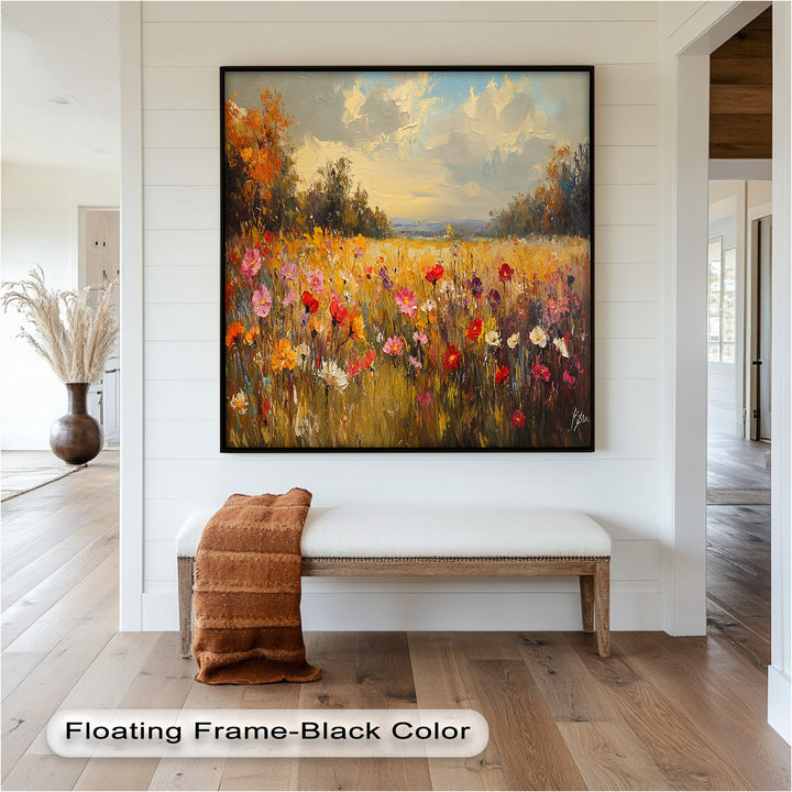 Wildflower Field – Floral Oil Painting