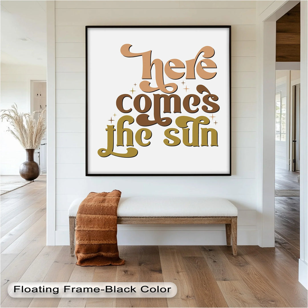 Here Comes the Sun – Positive Vibes Oil Painting - MyPhotoStation