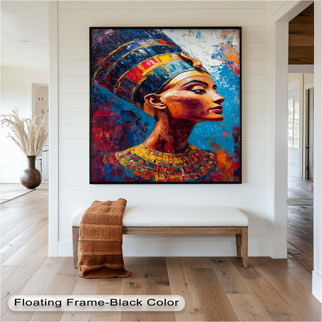 Fauvist Queen – Royal Profile Oil Painting
