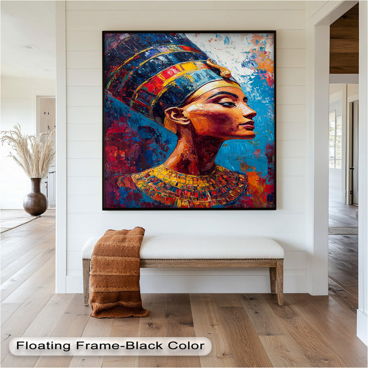 Fauvist Queen – Royal Profile Oil Painting