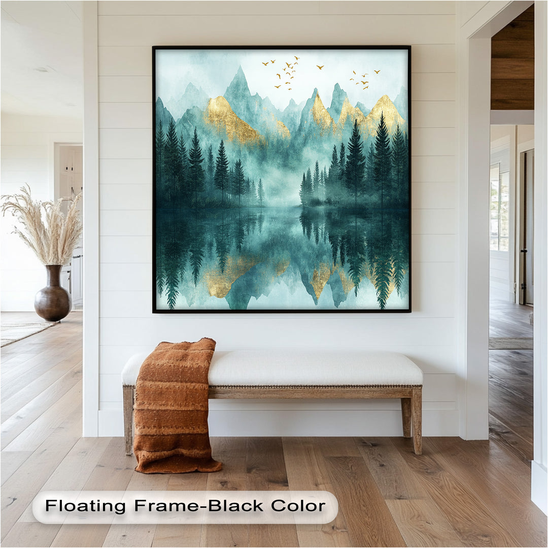 Mist Mountains – Forest Oil Painting