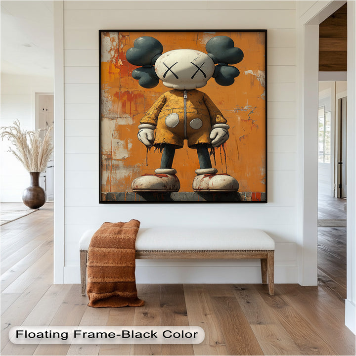 Rust Rebellion – KAWS Begleitölgemälde