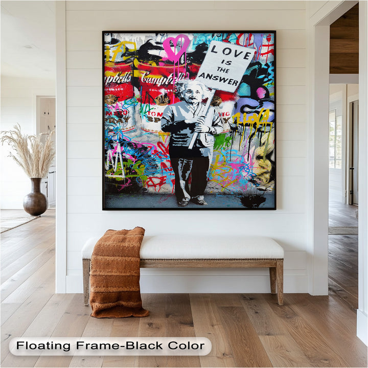 Einstein’s Protest – Banksy Oil Painting