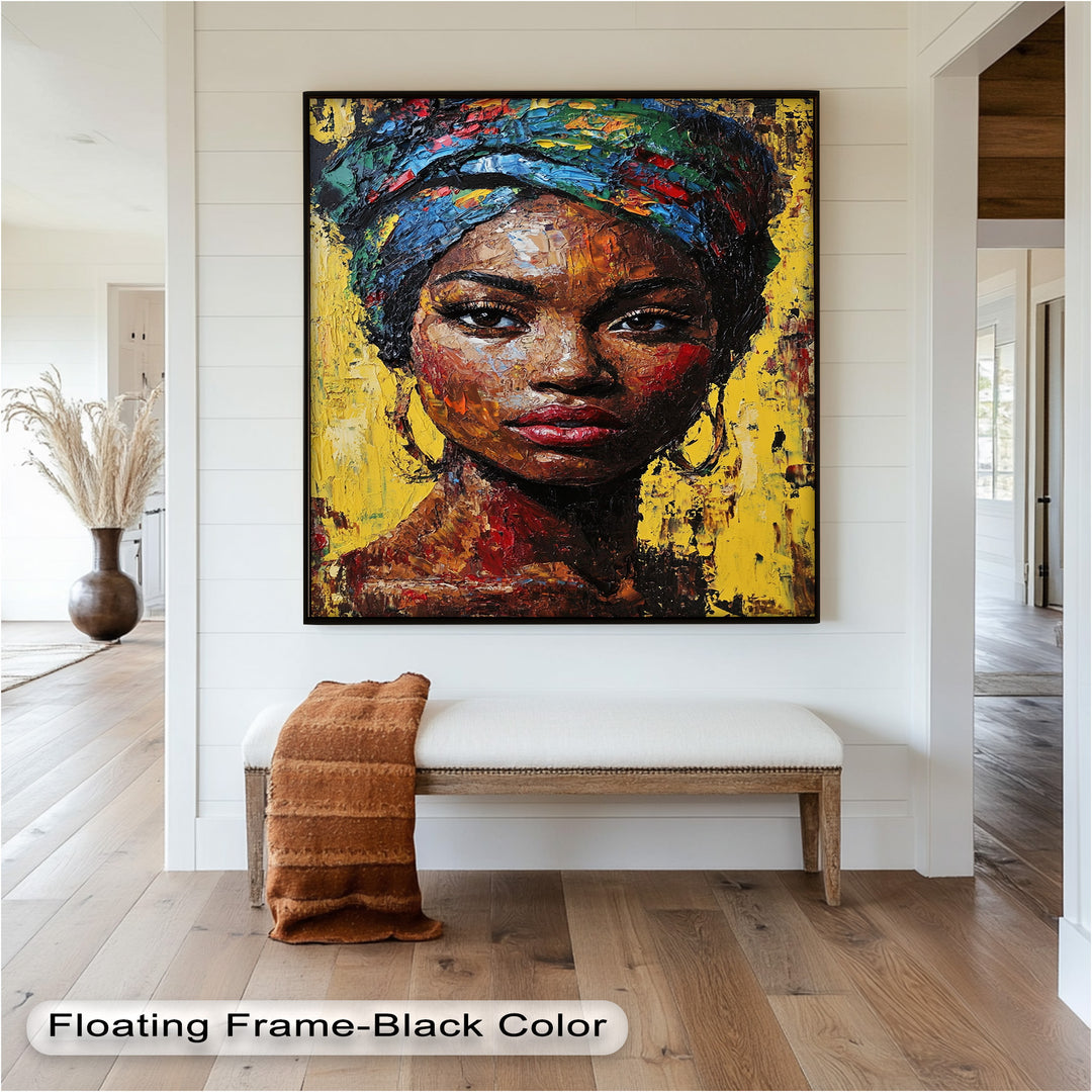 Radiant Soul – Bold Portrait Oil Painting in Fauvist Style
