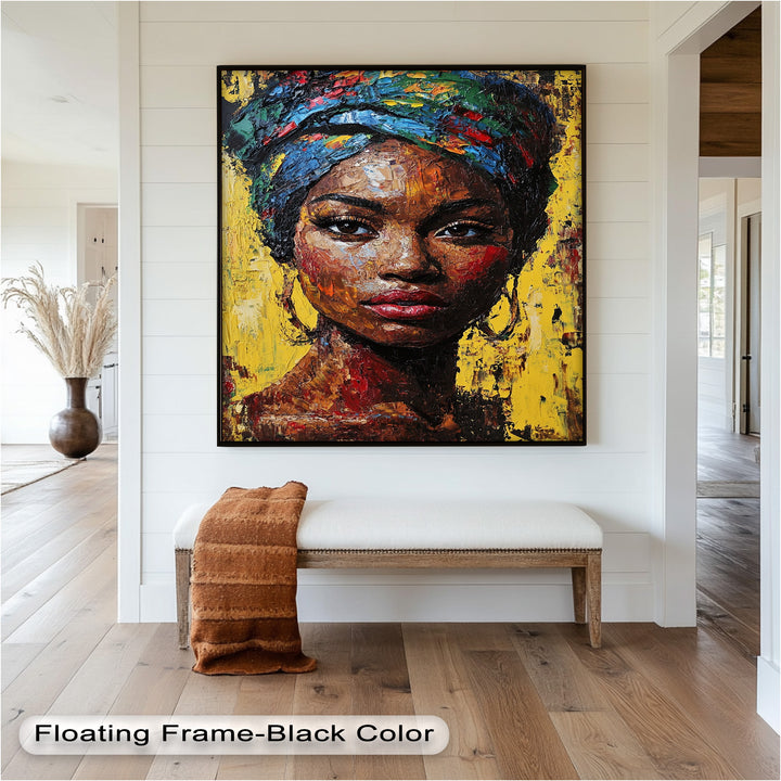 Radiant Soul – Bold Portrait Oil Painting in Fauvist Style