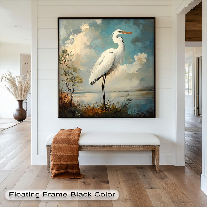 Grace of the Marshlands – Animal Oil Painting