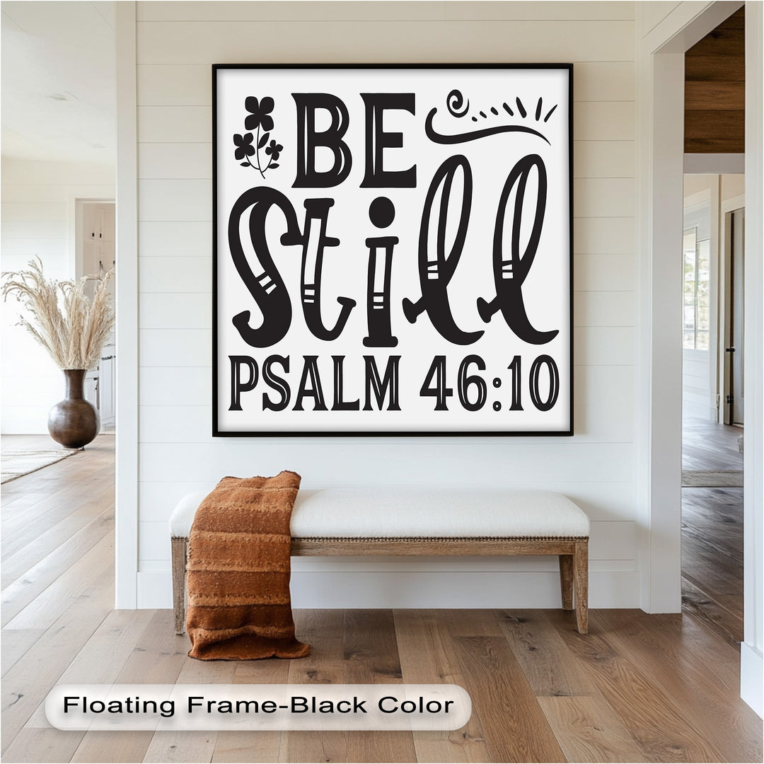 Sei still – Psalm 46:10 Bibel Bibel Ölgemälde