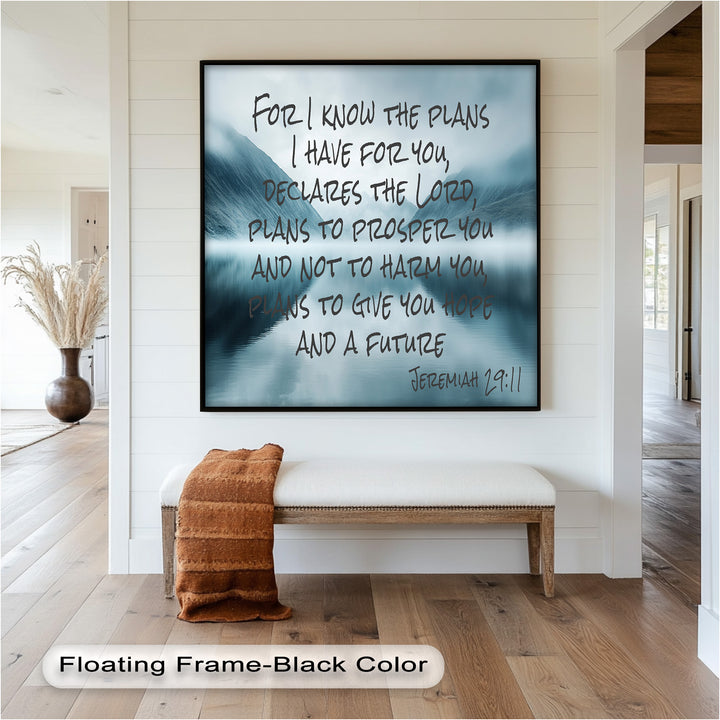 Plans to Prosper You – Christian Wall Decor with Peaceful Landscape






